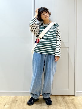「アイテム（コインケース）」を使った、MIKOTOさん（レディース・164cm）の秋コーディネート