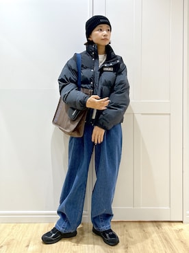 「アイテム（ポーチ）」を使った、MIKOTOさん（レディース・164cm）の秋コーディネート