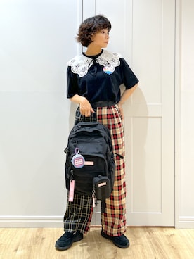 「アイテム（ポーチ）」を使った、MIKOTOさん（レディース・164cm）の夏コーディネート