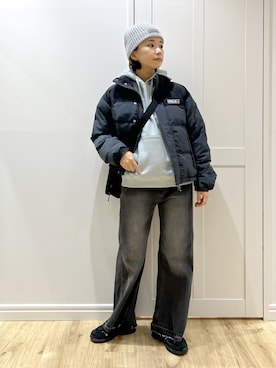 「アイテム（キーホルダー）」を使った、MIKOTOさん（レディース・164cm）の秋コーディネート