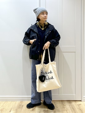 「アイテム（ポーチ）」を使った、MIKOTOさん（レディース・164cm）の秋コーディネート