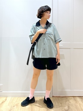 「アイテム（キーケース/キーアクセサリー、レッド系）」を使った、MIKOTOさん（レディース・164cm）の夏コーディネート