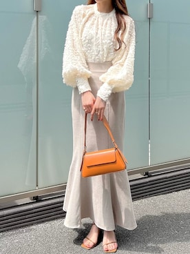 「JUNOAH（ジュノア）のアイテム」を使った、kataoka__mikaさん（レディース・163cm）の春コーディネート