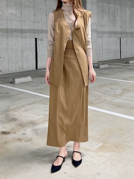 「春服デビュー宣言」｜「アイテム（セットアップ）」を使った、kataoka__mikaさん（レディース・163cm）の春コーディネート