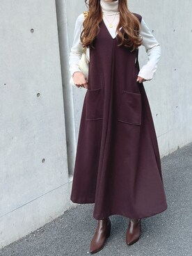 kataoka__mikaさん（レディース・163cm）の冬コーディネート