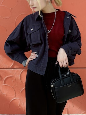 「BITTOKO（ビットコ）のアイテム（パンツ）」を使った、BITTOKOさん（レディース・162cm）の秋コーディネート