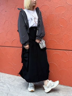 「アイテム（ブルゾン）」を使った、BITTOKOさん（レディース・160cm）の夏コーディネート