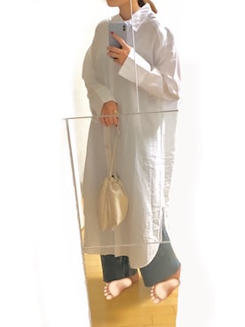 「H&M（エイチ・アンド・エム）のアイテム（シャツワンピース）」を使った、 s a 🧸さん（レディース・160cm）の秋コーディネート