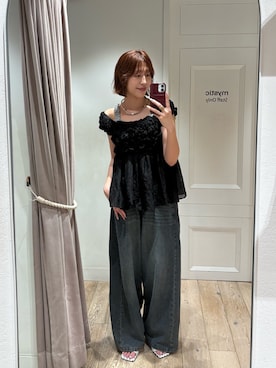 「チュニック」｜komiya sakuraさん（レディース・162cm）の夏コーディネート