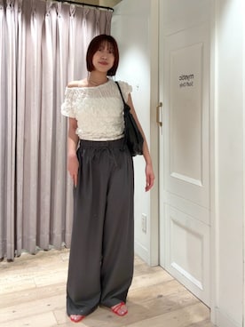 「mystic（ミスティック）のアイテム（チョーカー）」を使った、komiya sakuraさん（レディース・162cm）の春コーディネート