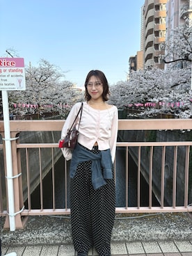「mystic（ミスティック）のアイテム」を使った、komiya sakuraさん（レディース・162cm）の春コーディネート