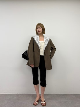 「mystic（ミスティック）のアイテム（その他シューズ）」を使った、komiya sakuraさん（レディース・162cm）の夏コーディネート