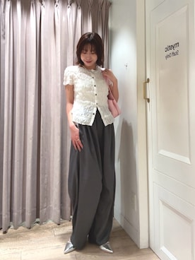 「mystic（ミスティック）のアイテム（ハンドバッグ）」を使った、komiya sakuraさん（レディース・162cm）の春コーディネート
