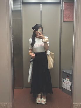 「HIMIKO（ヒミコ）のアイテム」を使った、twumamonさん（レディース・153cm）の夏コーディネート