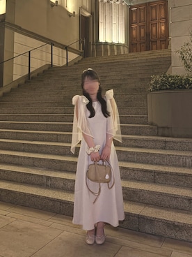 「アイテム（ドレス）」を使った、twumamonさん（レディース・153cm）の夏コーディネート