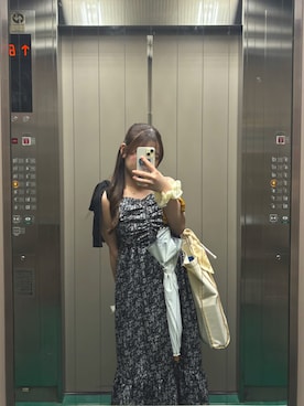 「GRL（グレイル）のアイテム（ワンピース/ドレス）」を使った、twumamonさん（レディース・153cm）の夏コーディネート