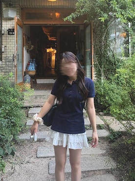 「LACOSTE（ラコステ）のアイテム」を使った、twumamonさん（レディース・153cm）の秋コーディネート