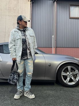 「DIESEL（ディーゼル）のアイテム（ジャケット/アウター）」を使った、マリアーナさん（メンズ・167cm）の冬コーディネート