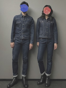 「カップル」｜「アイテム（ジャケット/アウター）」を使った、aka_ao_0303さん（メンズ・176cm）の秋コーディネート