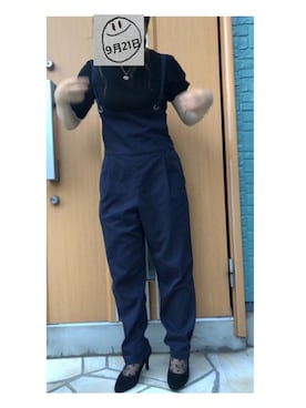 「OLIVE des OLIVE（オリーブデオリーブ）のアイテム（オールインワン・サロペット）」を使った、moon  baby 👶さん（レディース・151cm）の秋コーディネート