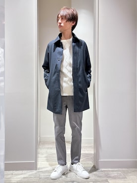 「アイテム（ステンカラーコート）」を使った、★たか★さん（メンズ・178cm）の秋コーディネート