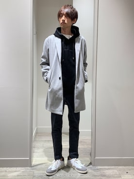 「ジャーマントレーナー」｜「アイテム（チェスターコート）」を使った、★たか★さん（メンズ・178cm）の秋コーディネート
