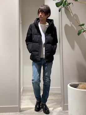 「alfredoBANNISTER（アルフレッドバニスター）のアイテム（ブーツ）」を使った、★たか★さん（メンズ・178cm）の冬コーディネート