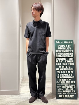 「アイテム（ポロシャツ、ブラック系）」を使った、★たか★さん（メンズ・178cm）の秋コーディネート
