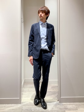「ドレスシューズ」｜「アイテム（スラックス）」を使った、★たか★さん（メンズ・178cm）の夏コーディネート