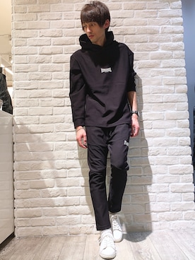 「部屋着」｜「アイテム（スウェットパンツ）」を使った、★たか★さん（メンズ・178cm）の冬コーディネート