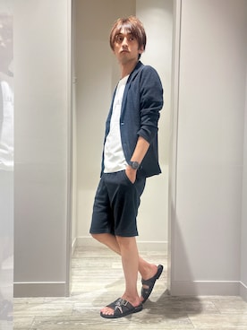 「アイテム（ジャケット/アウター）」を使った、★たか★さん（メンズ・178cm）の夏コーディネート