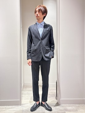 「ABAHOUSE GRAY（アバハウスグレイ）のアイテム（セットアップ）」を使った、★たか★さん（メンズ・178cm）の秋コーディネート