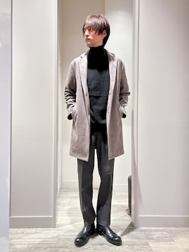 「アイテム（チェスターコート）」を使った、★たか★さん（メンズ・178cm）の秋コーディネート