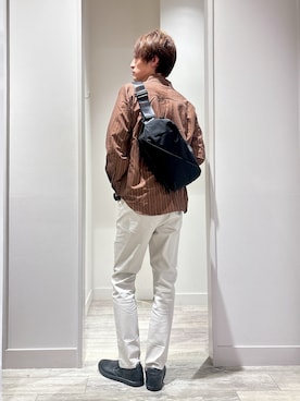 「アイテム（ボディバッグ/ウエストポーチ）」を使った、★たか★さん（メンズ・178cm）の秋コーディネート