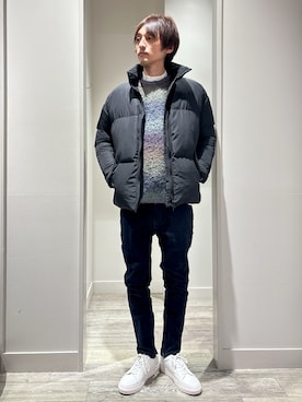 「スキニー」｜「アイテム（ブルゾン）」を使った、★たか★さん（メンズ・178cm）の冬コーディネート