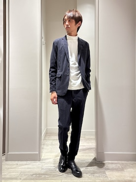 「タートルネック」｜「アイテム（セットアップ）」を使った、★たか★さん（メンズ・178cm）の秋コーディネート