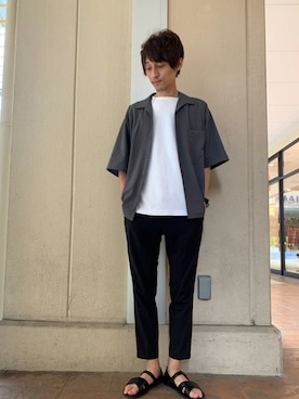 「アイテム（サンダル）」を使った、★たか★さん（メンズ・178cm）の秋コーディネート