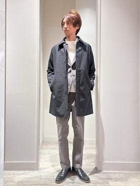 「ABAHOUSE GRAY（アバハウスグレイ）のアイテム（セットアップ）」を使った、★たか★さん（メンズ・178cm）の秋コーディネート