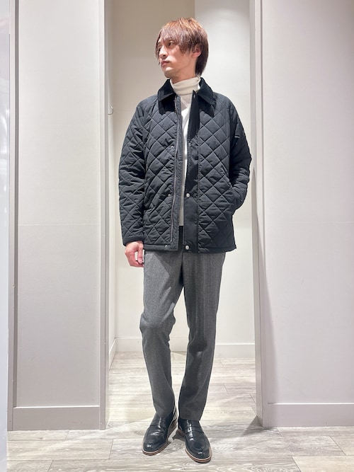 セール】【コーデュロイ襟】ラグラン 中綿キルティング ジャケット