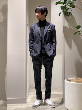 「g-stage（ジーステージ）のアイテム（テーラードジャケット）」を使った、★たか★さん（メンズ・178cm）の秋コーディネート