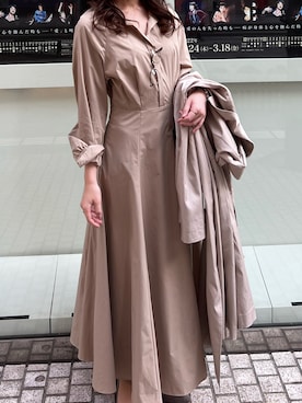 「niko and...（ニコアンド）のアイテム（トレンチコート）」を使った、Yさん（レディース・158cm）の春コーディネート