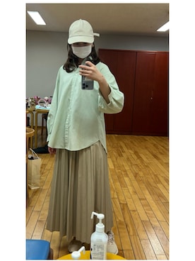 「LAKOLE（ラコレ）のアイテム（帽子）」を使った、Yさん（レディース・158cm）の春コーディネート