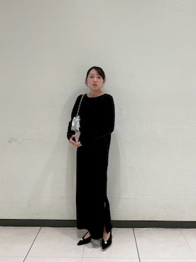 「アイテム（ドレス）」を使った、sakuraさん（レディース・153cm）の秋コーディネート