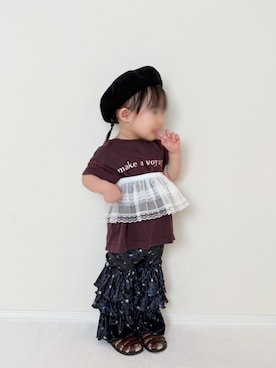 「Birthday（バースデイ）のアイテム」を使った、YuAchiさん（キッズ・80cm）の秋コーディネート