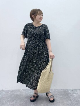 「アイテム（シャツワンピース）」を使った、yasuno.【GLOBALWORK】さん（レディース・162cm・30代）の春コーディネート