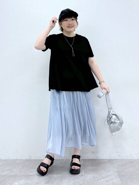 「アイテム（帽子）」を使った、yasuno.【GLOBALWORK】さん（レディース・162cm・30代）の夏コーディネート