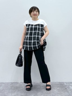 yasuno.【GLOBALWORK】さん（レディース・162cm）の夏コーディネート