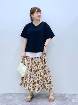 yasuno.【GLOBALWORK】さん（レディース・162cm）の夏コーディネート