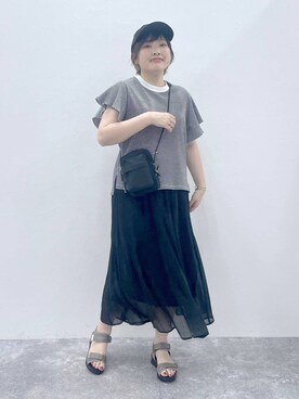 「アイテム（帽子）」を使った、yasuno.【GLOBALWORK】さん（レディース・162cm・30代）の夏コーディネート