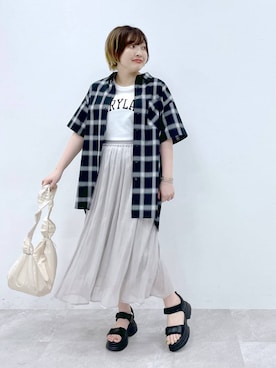 yasuno.【GLOBALWORK】さん（レディース・162cm）の夏コーディネート